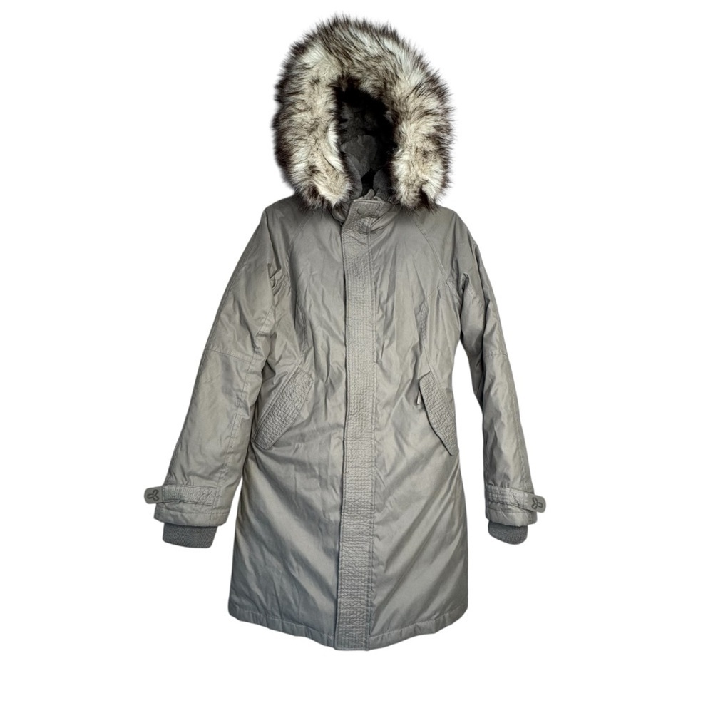 TNA SUMMIT PARKA S Gray WINTER JACKET ARITIZA 700+ Down Fill Warm Fur Trim Hood